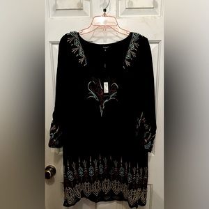 Tolani Embroidered Tunic Size XL Beautiful!